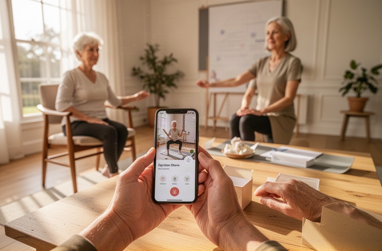 Yoga suave y movilidad articular para mayores